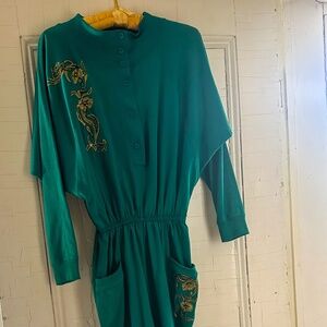 Vintage Jumpsuit with Embellishments
